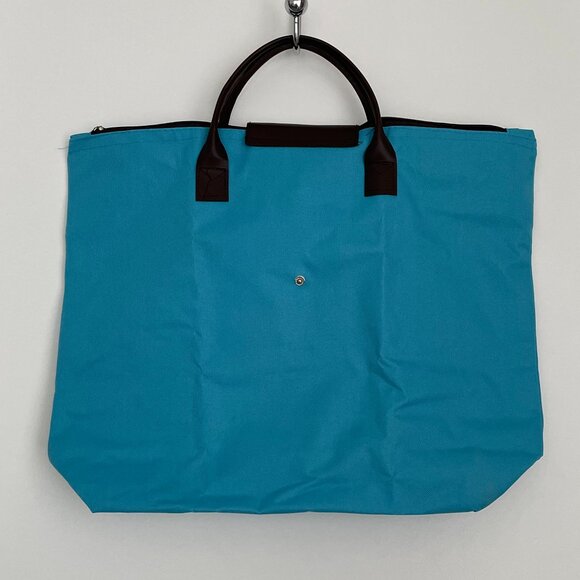 NWOT Fold Up Travel Shopping Tote Blue - Picture 4 of 6